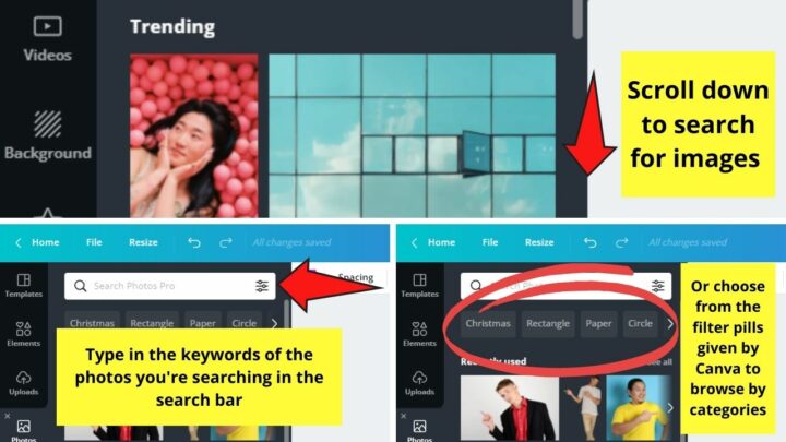 how to add image in canva presentation