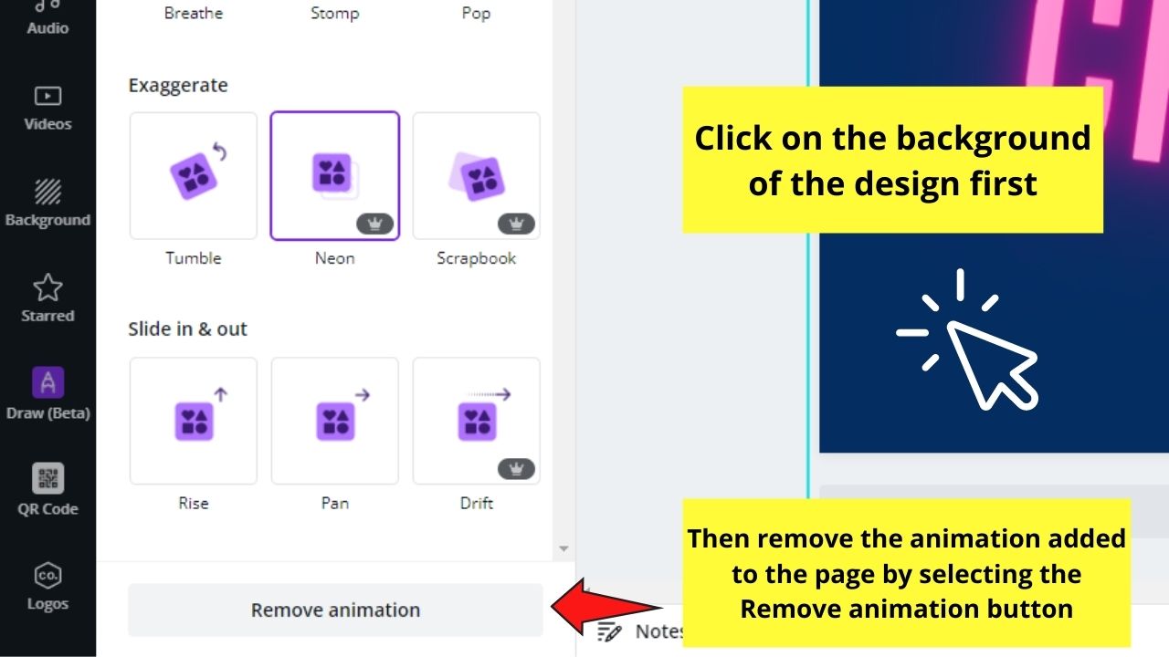 How to Change the Animation Speed in Canva Customizing Duration for Animation Slides Step 8
