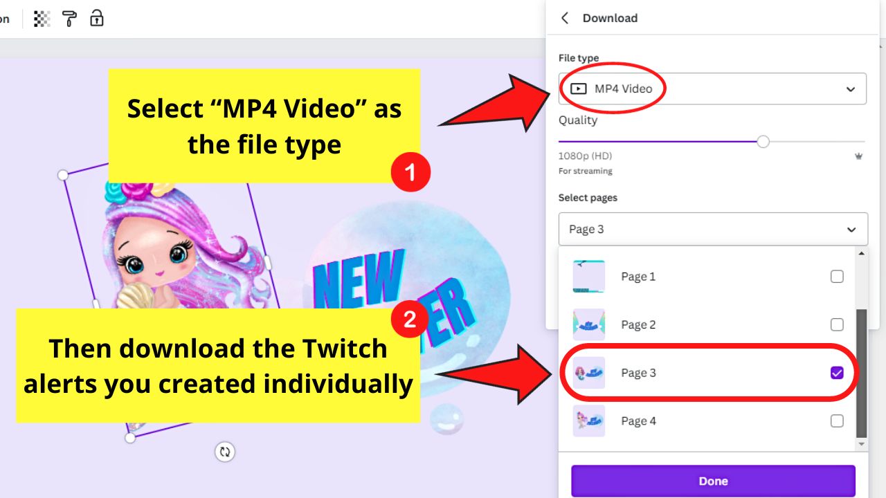 How to Create Twitch Alerts in Canva Step 7