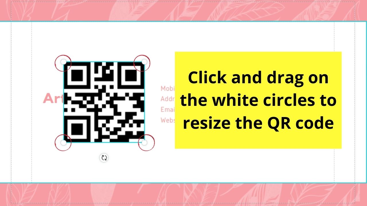 How to Create a QR Code in Canva Step 5.3