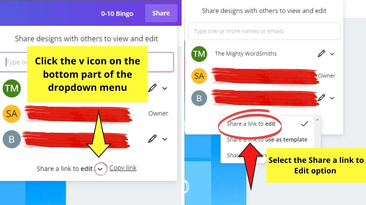 How to Let Others Edit a Canva Design Editor Page Step 6