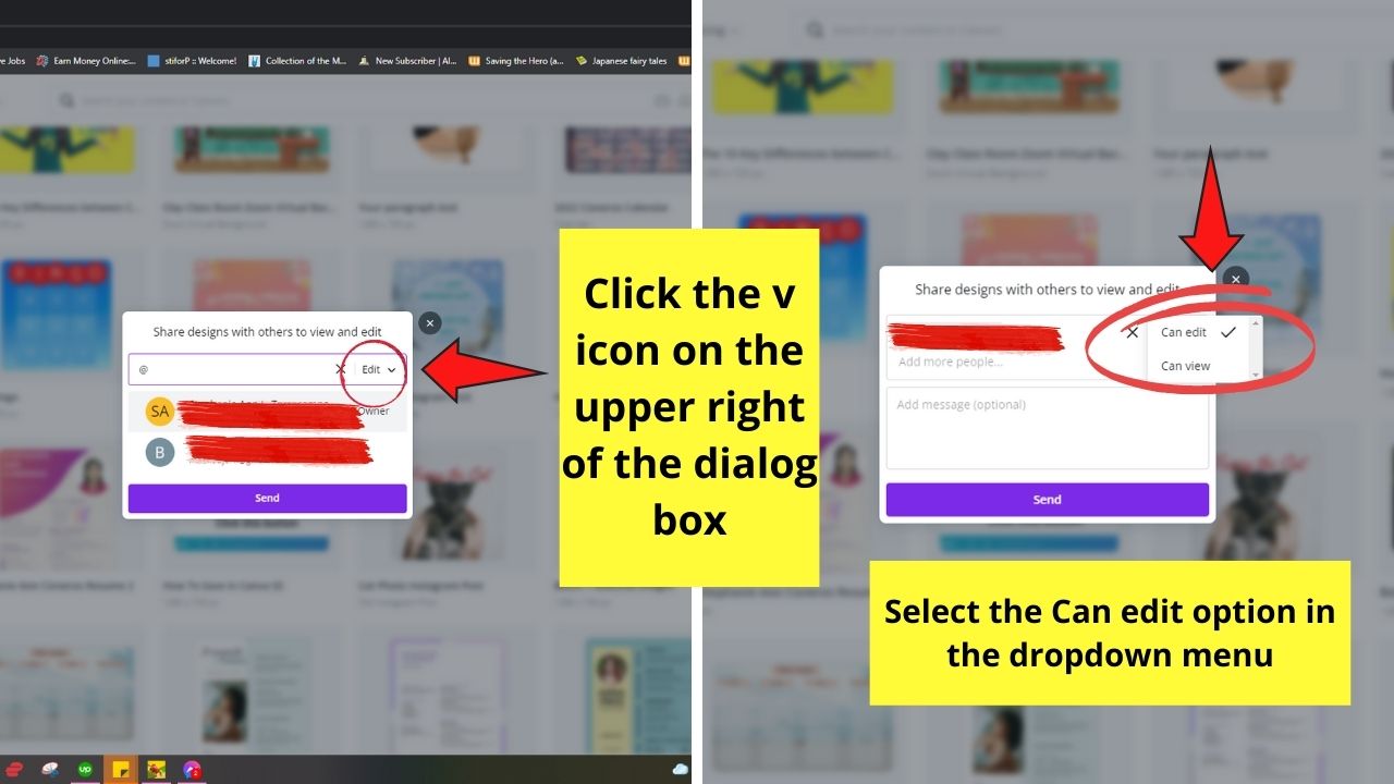 How to Let Others Edit a Canva Design Homepage Step 4.1