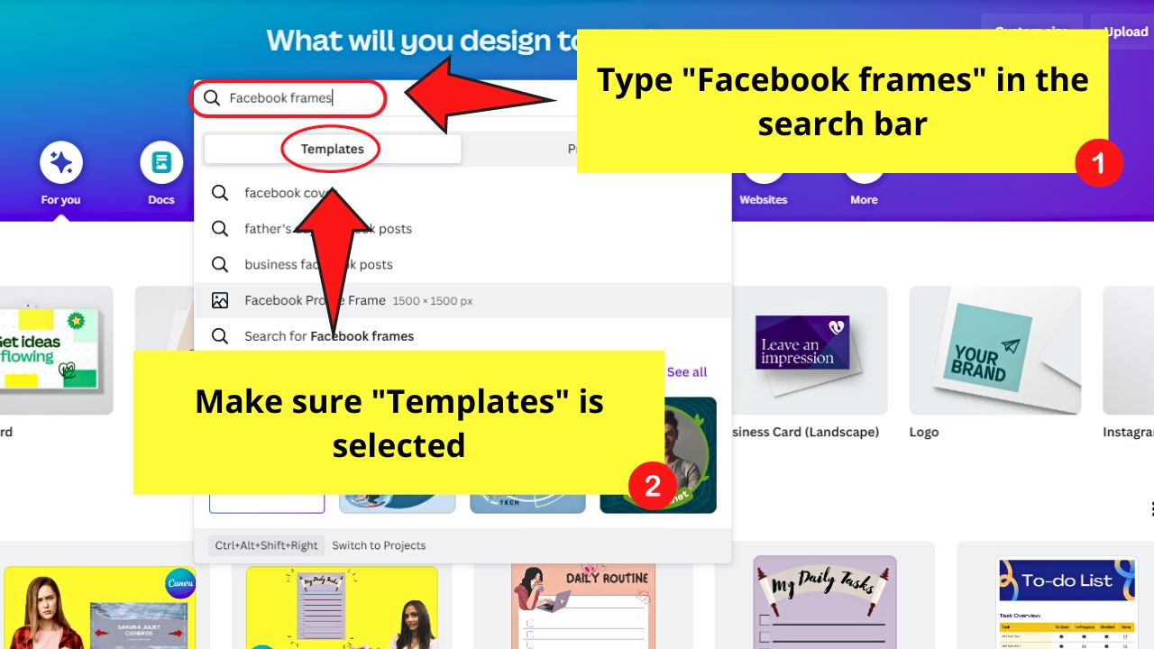 How to Make a Facebook Frame Using Premade Templates Step 1