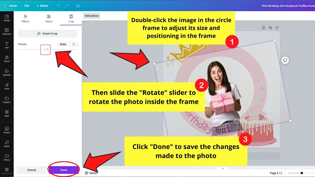How to Make a Facebook Frame Using Premade Templates Step 9