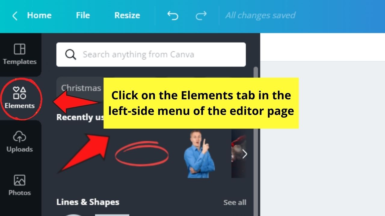 How to Make a Facebook Frame in Canva Step 2