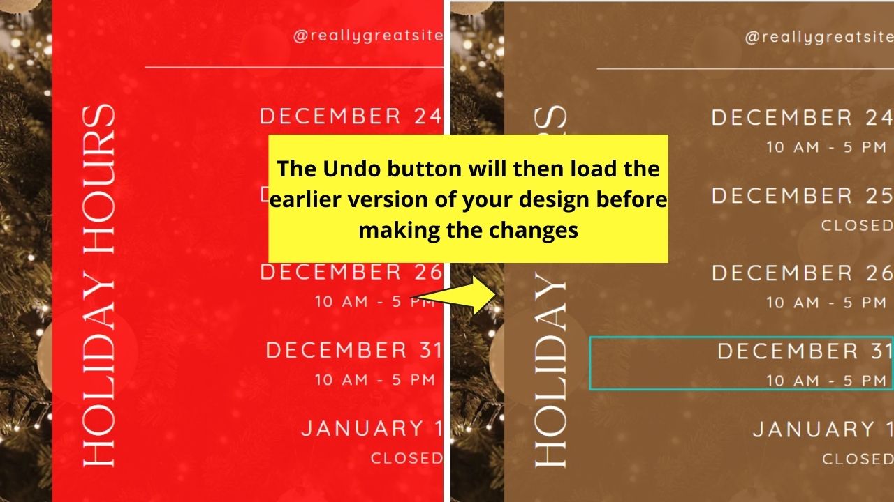 How to Undo Changes in Canva Step 2