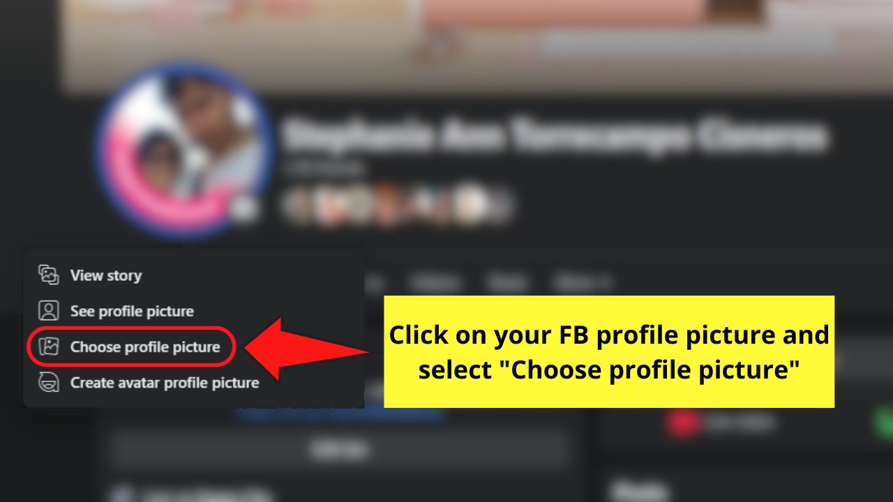 How to Upload Canva-made Facebook Frames to Your Facebook Account Step 1
