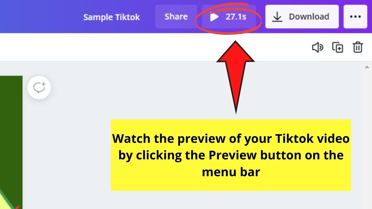 How to Use Canva for Tiktok Creating Tiktok End Frames Step 6.1