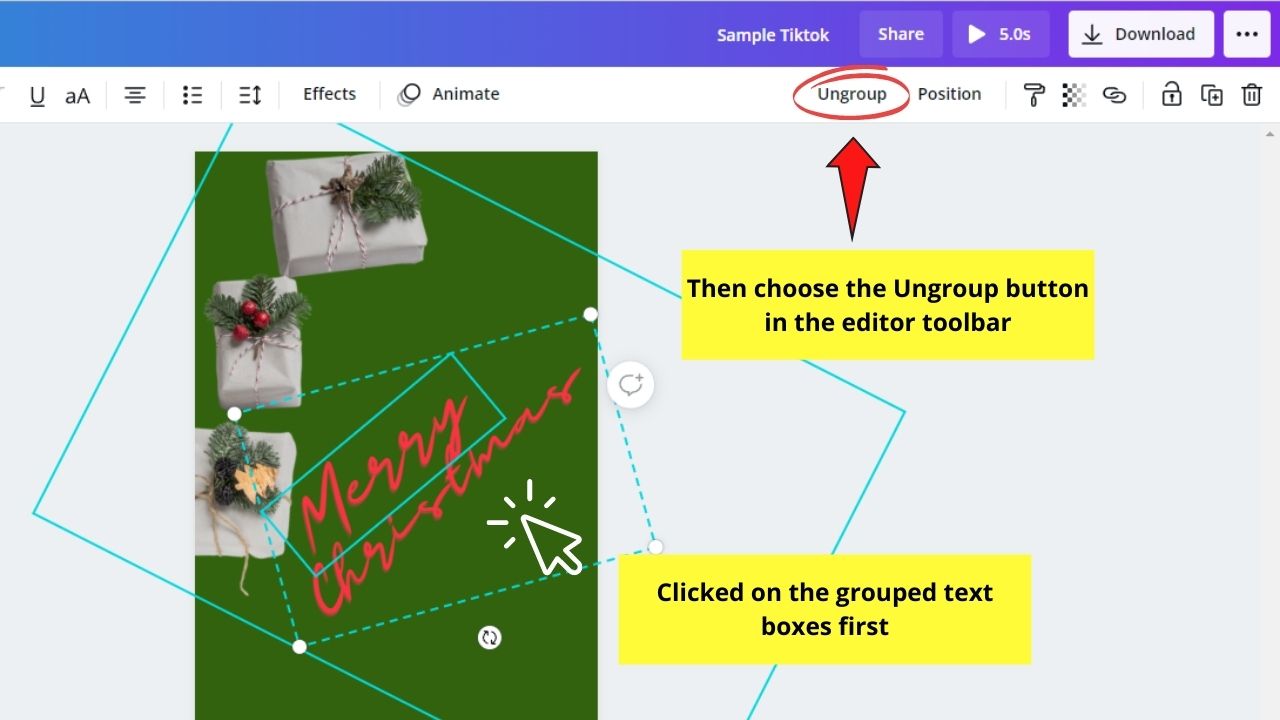 How to Use Canva for Tiktok Creating Tiktok Thumbnails Step 3.2