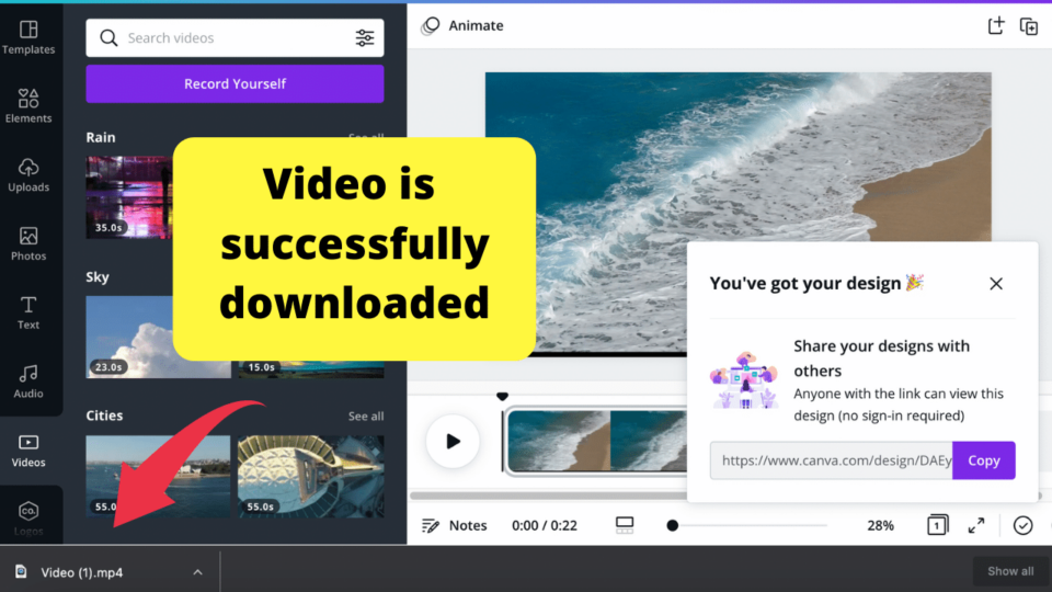 How to Download a Video in Canva