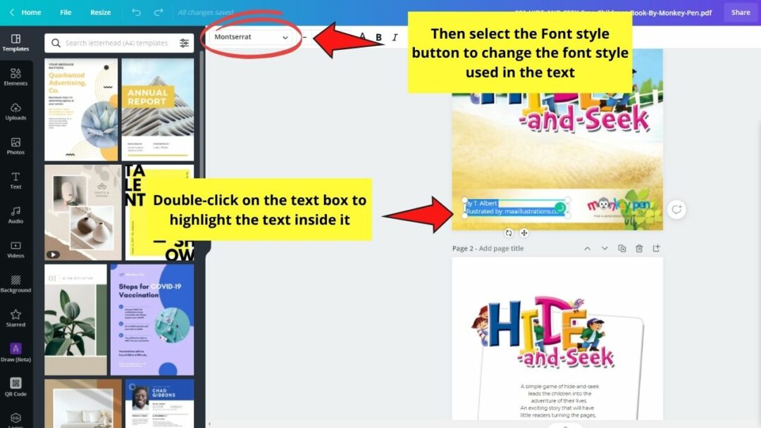 Can you edit a pdf in canva the answer