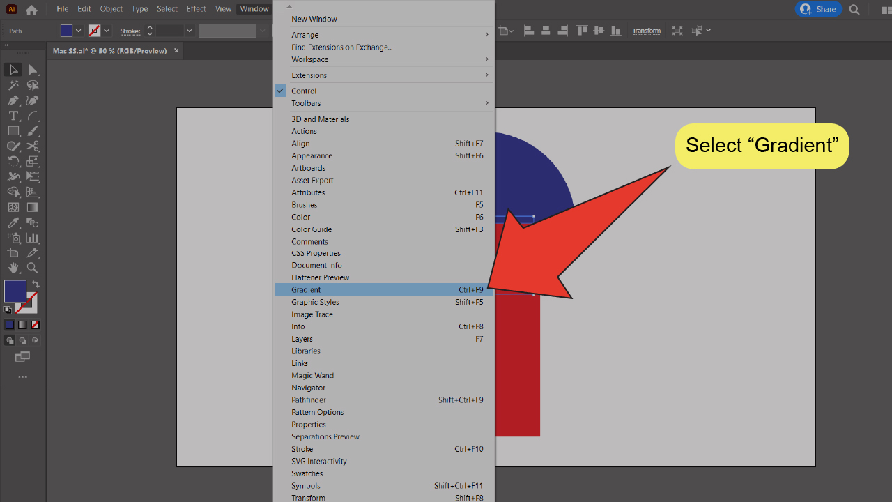 How To Do Shading In Illustrator Using The Gradient Window Step 4