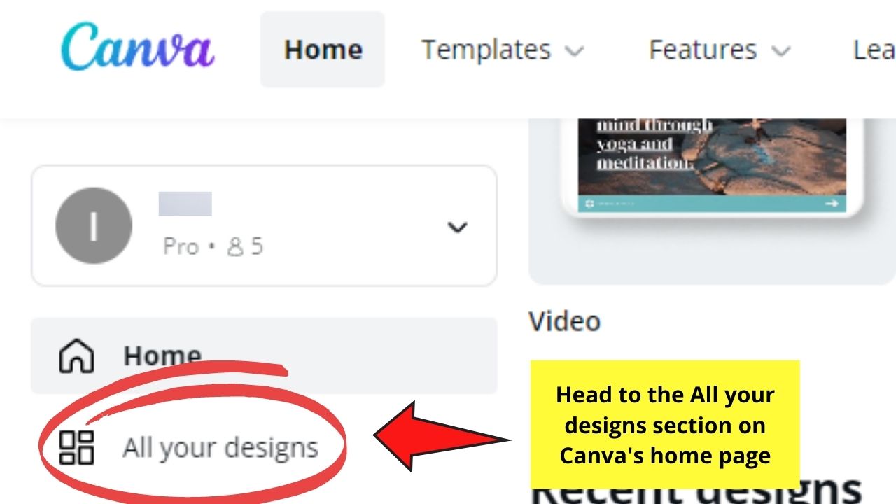 How to Activate Print Bleed in Canva Step 1