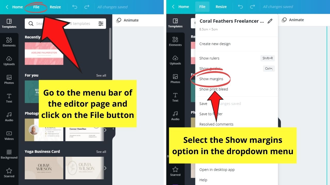 How to Activate Print Bleed in Canva Step 2.1