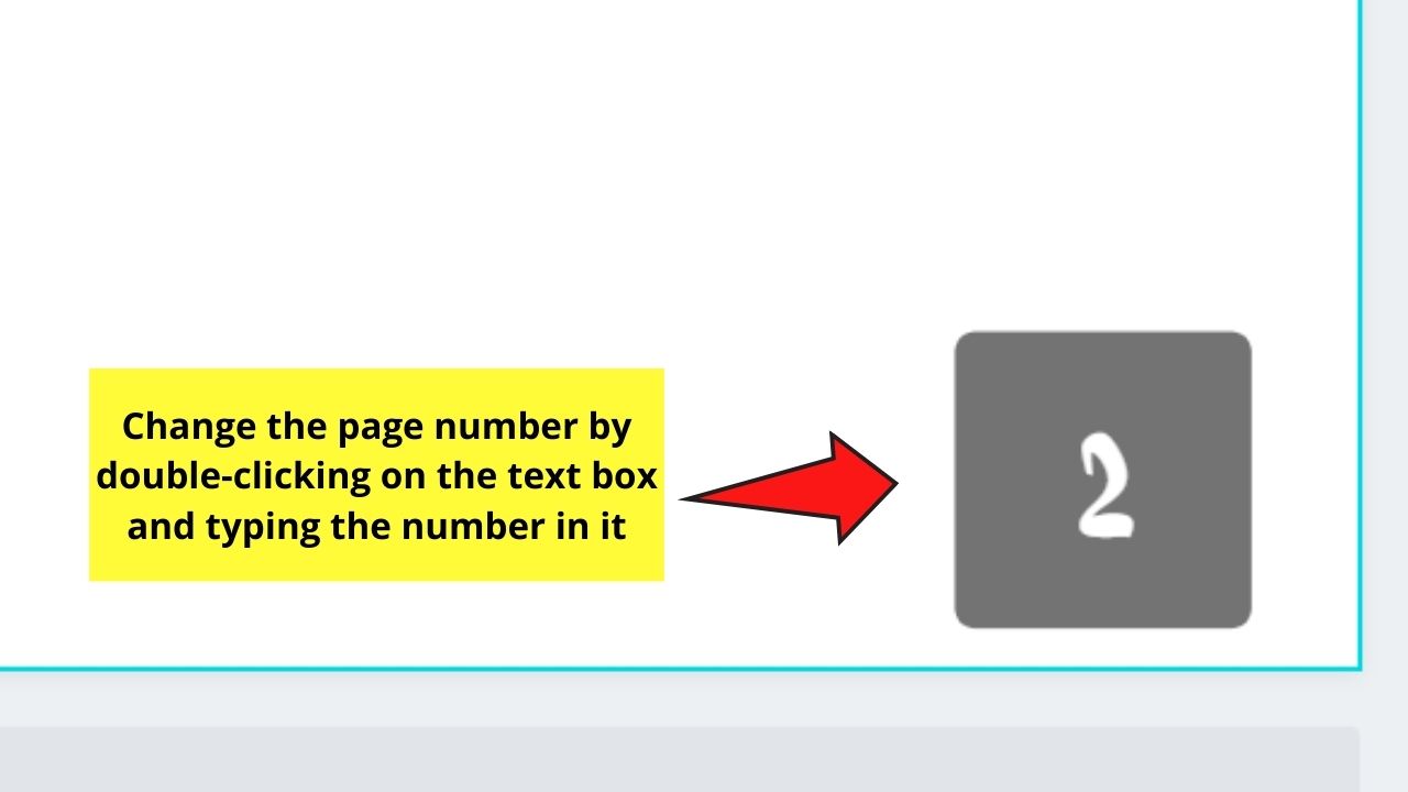 How to Add Page Numbers to your Canva Projects Adding Shapes Behind Numbers Step 9