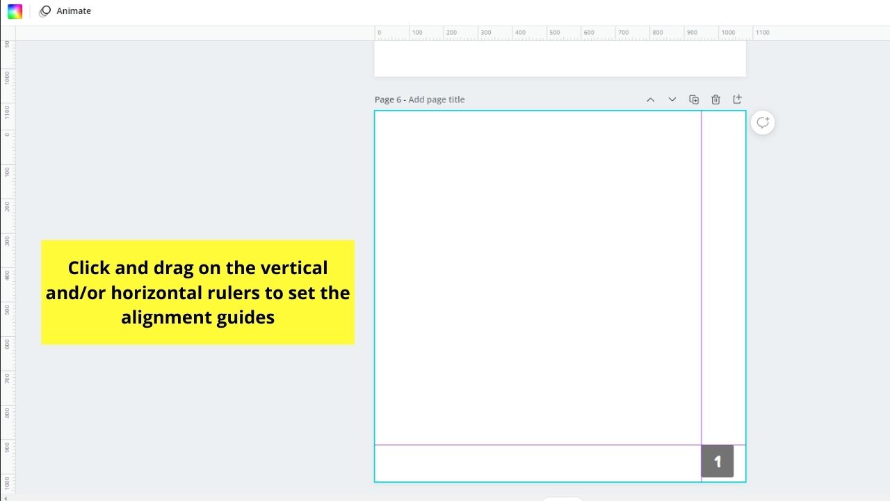 How to Add Page Numbers to your Canva Projects Maintaining Alignment of Page Numbers Step 3.1