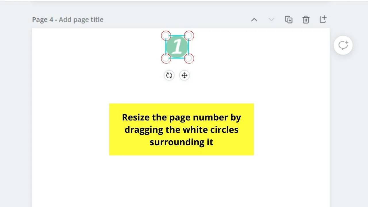 How to Add Page Numbers to your Canva Projects Use of Fancy Number Elements Step 3.2