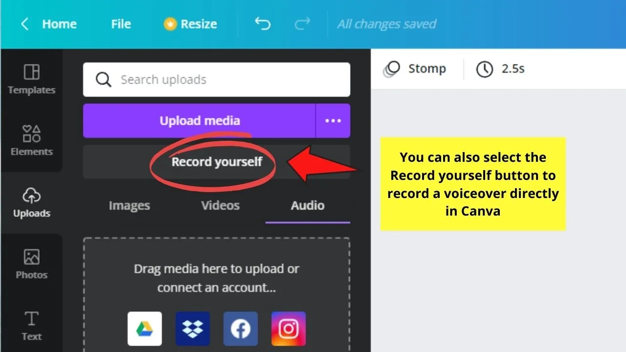 How to Create Instagram Reels with Canva Step 9.2