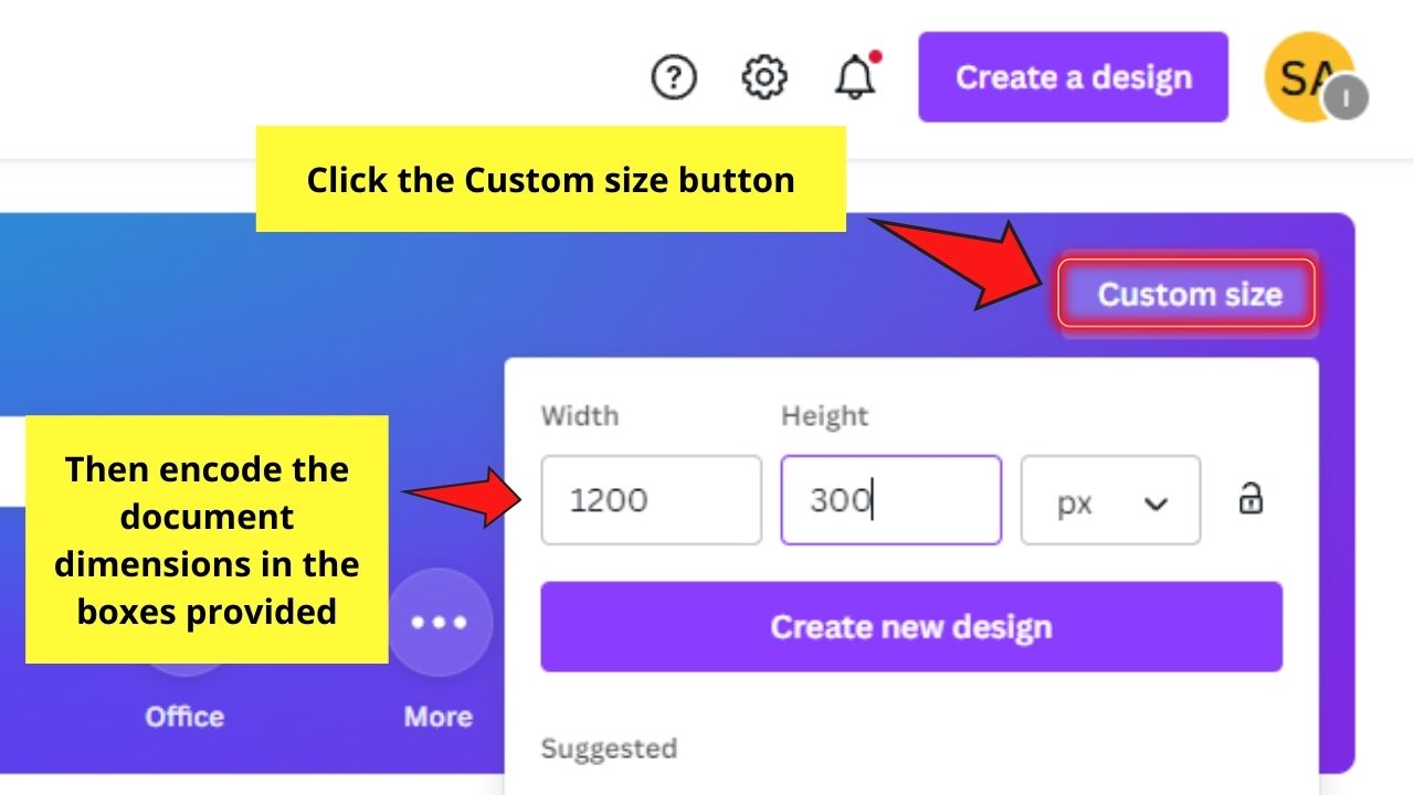How to Create a Custom Etsy Banner in Canva Step 1