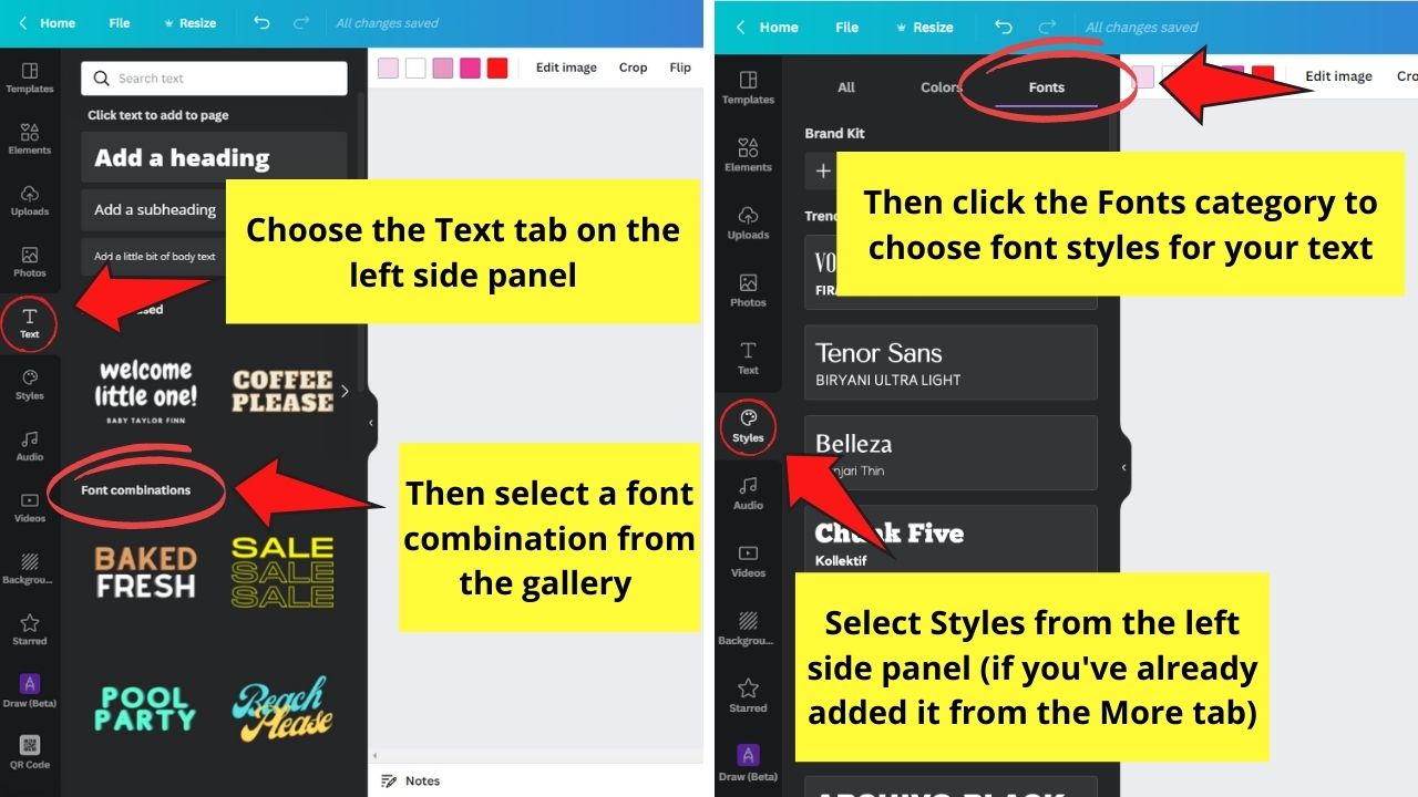 How to Create a Watermark in Canva From Scratch Step 3
