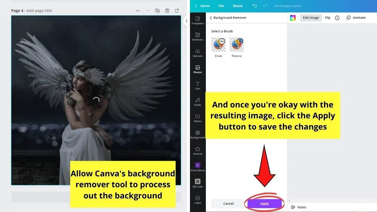 How to Create an Outline Around Your Photos in Canva Adding a Simple Outline Step 3.2