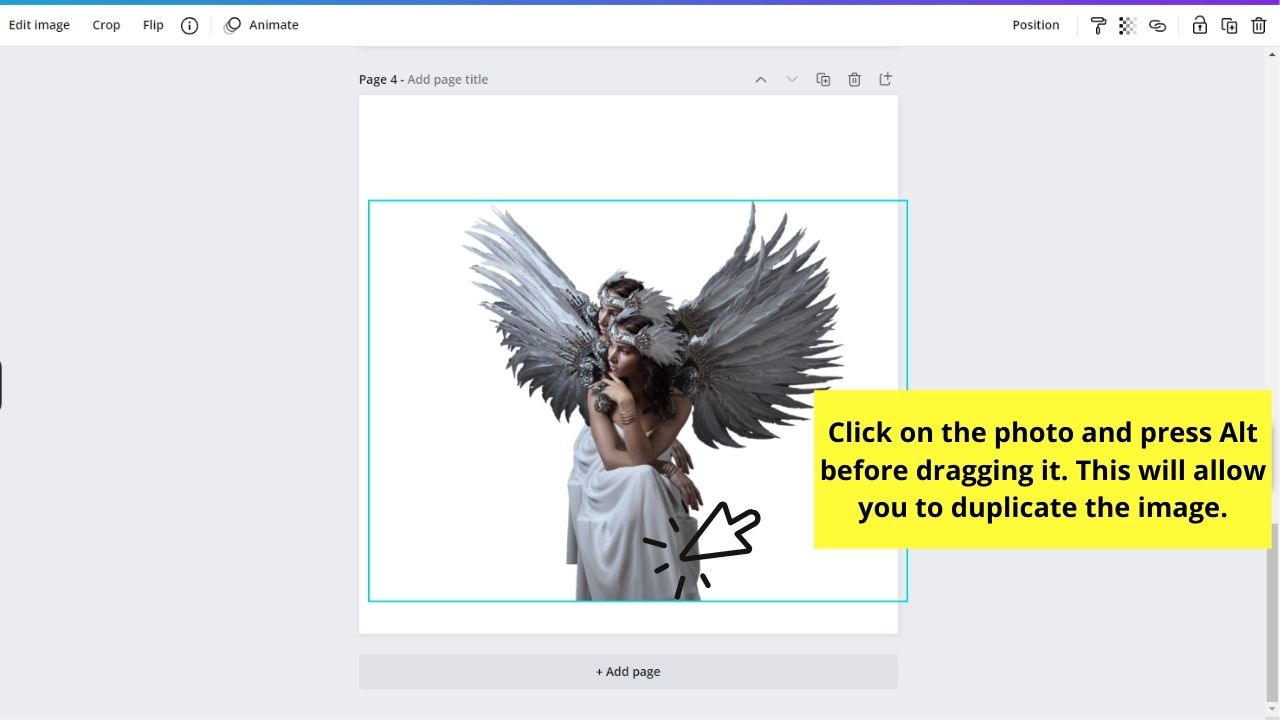 How to Create an Outline Around Your Photos in Canva Adding a Simple Outline Step 4.1