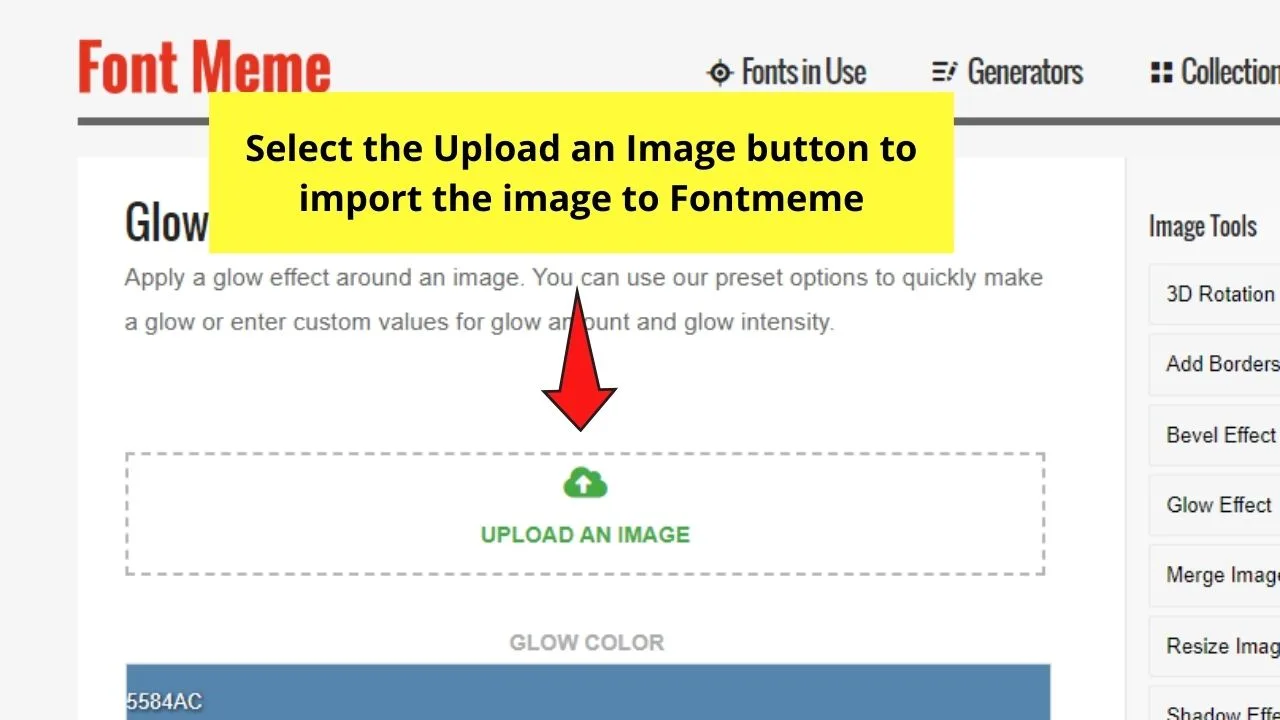How to Create an Outline Around Your Photos in Canva Creating Glowing Outline with Fontmeme Step 3