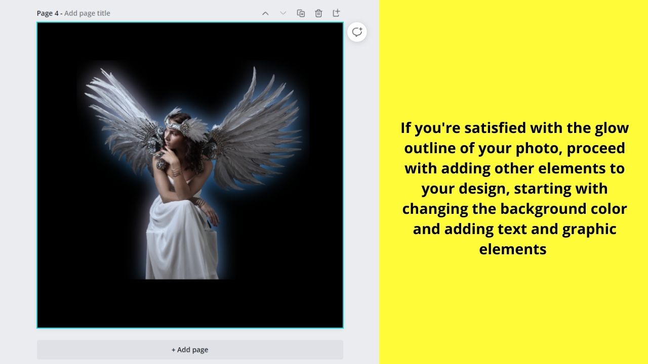 How to Create an Outline Around Your Photos in Canva How to Add a Glowing Outline Step 3