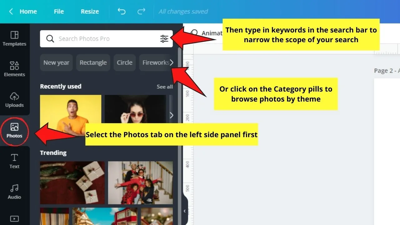 How to Fill a Shape with an Image in Canva Step 4.1
