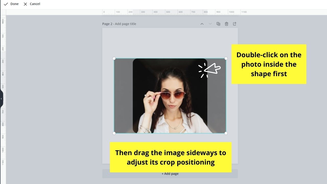 How to Fill a Shape with an Image in Canva Step 6.1