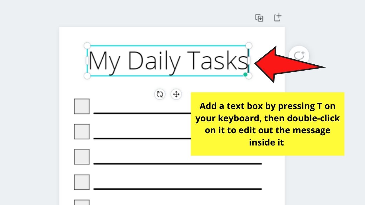 How to Make a Checklist in Canva Using Blank Templates Step 9
