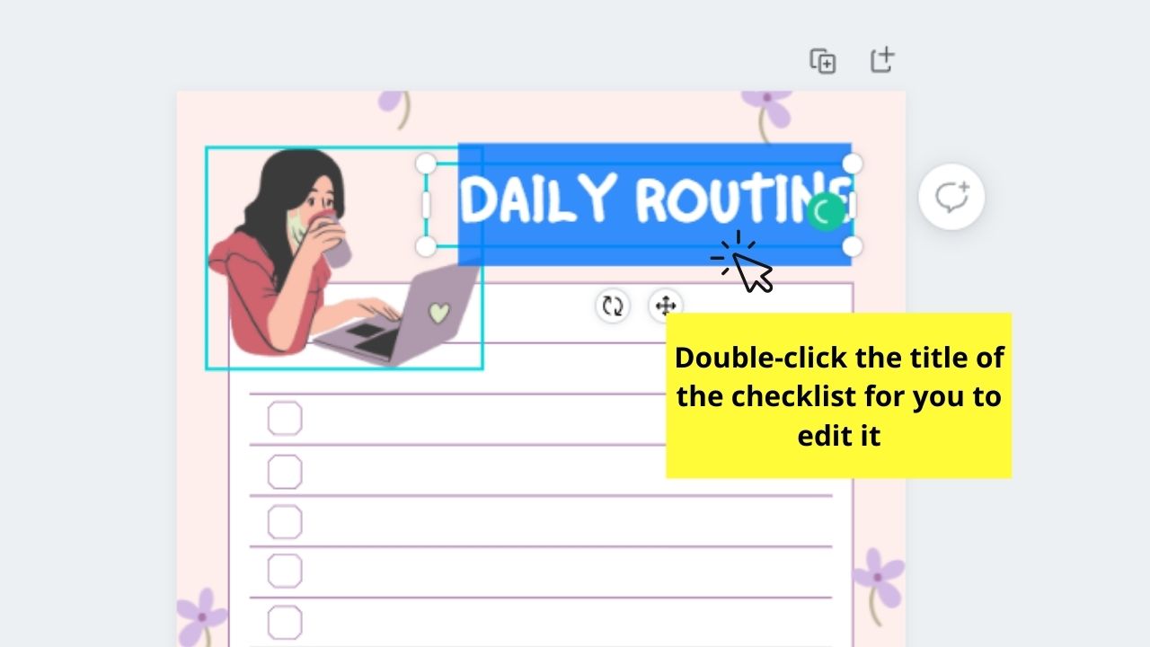 How to Make a Checklist in Canva Using Pre-made Templates Step 3