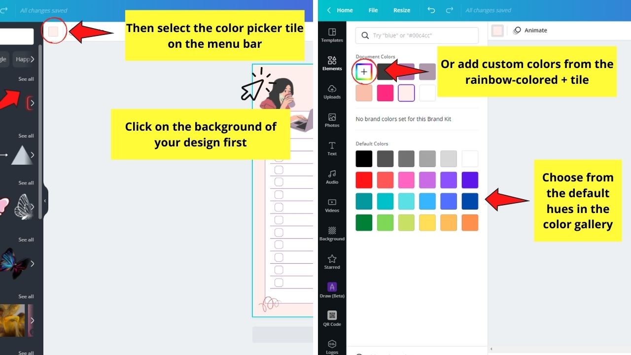 How to Make a Checklist in Canva Using Pre-made Templates Step 7