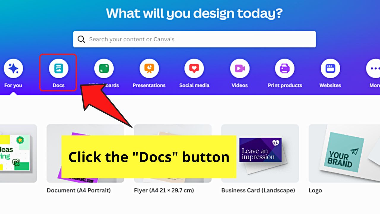 How to Make a Clickable Checklist in Canva Docs Using Premade Templates Step 1
