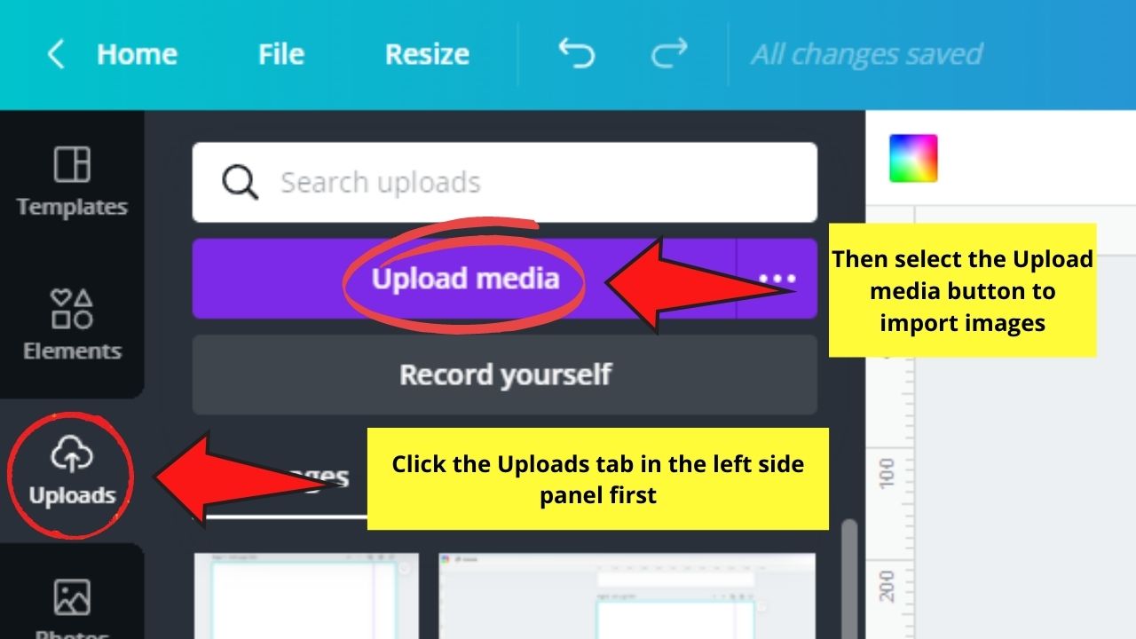 How to Remove a Background from a Picture in Canva Step 1.1