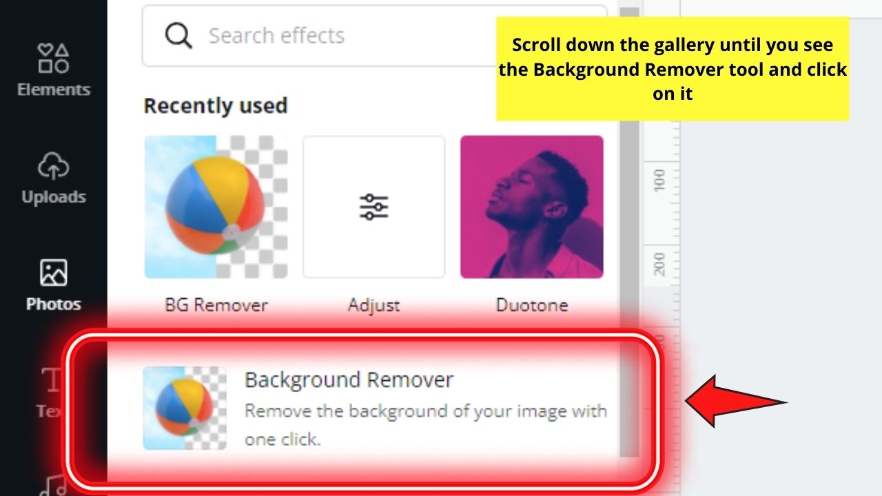 How to Remove a Background from a Picture in Canva Step 4
