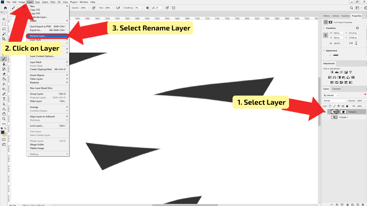 How to Rename a Layer in Photoshop