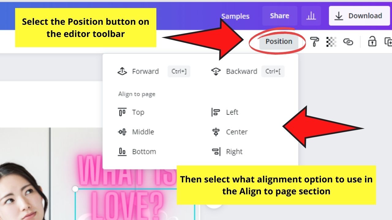 How to See the Layers in Canva Layering Elements Step 5