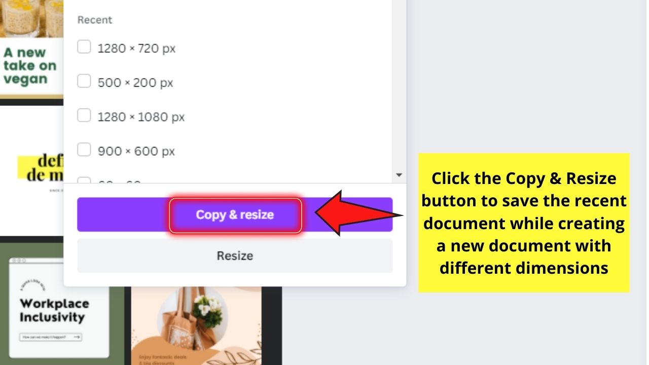 How to Set the Dimensions in Canva for Pro Users Step 4