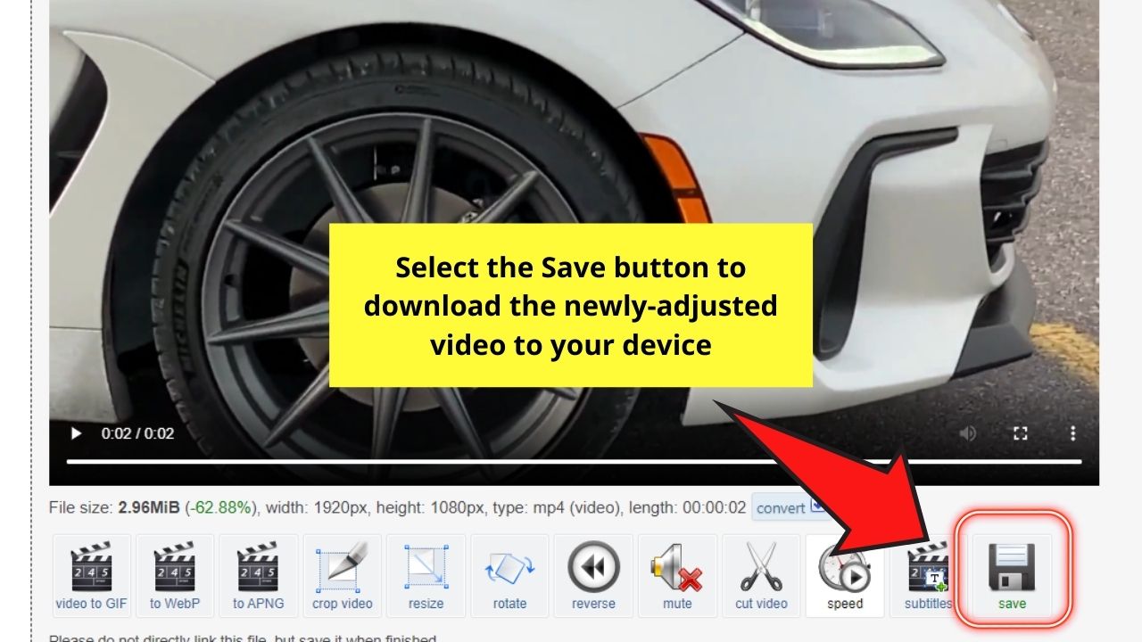 How to Speed Up a Canva Video Step 7.2