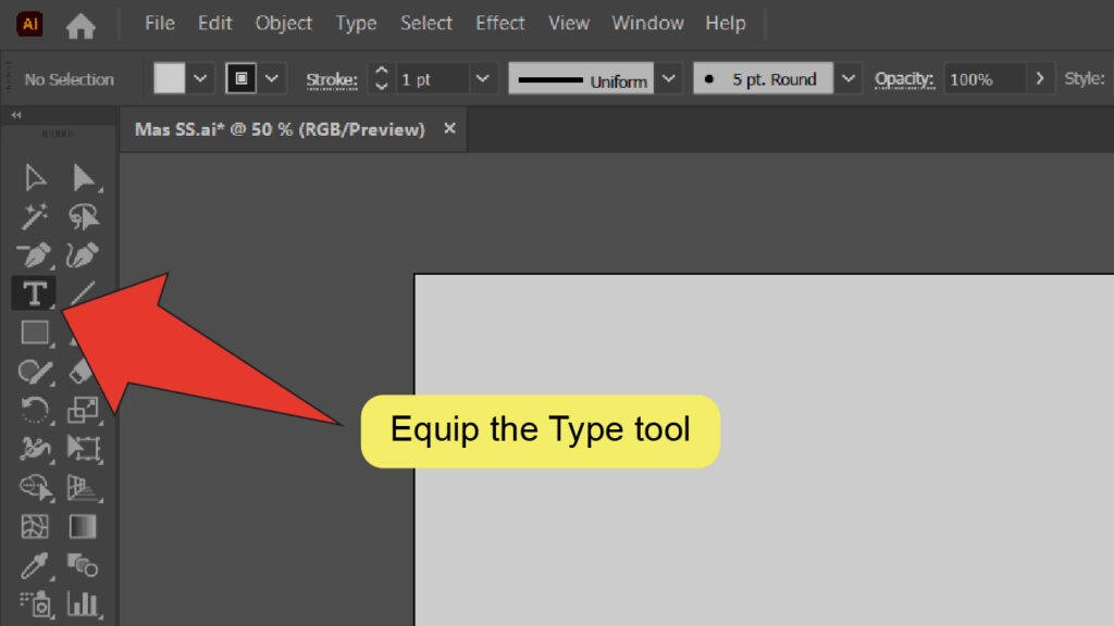 How To Underline Text In Illustrator The 2 Best Methods   How To Underline Text In Illustrator Using The Underline Tool Step 2 1024x576 