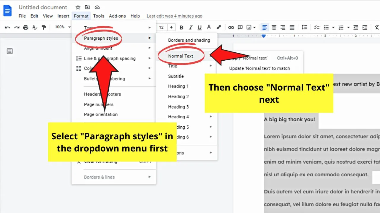 How to Change Default Font in Google Docs Permanently Step 4