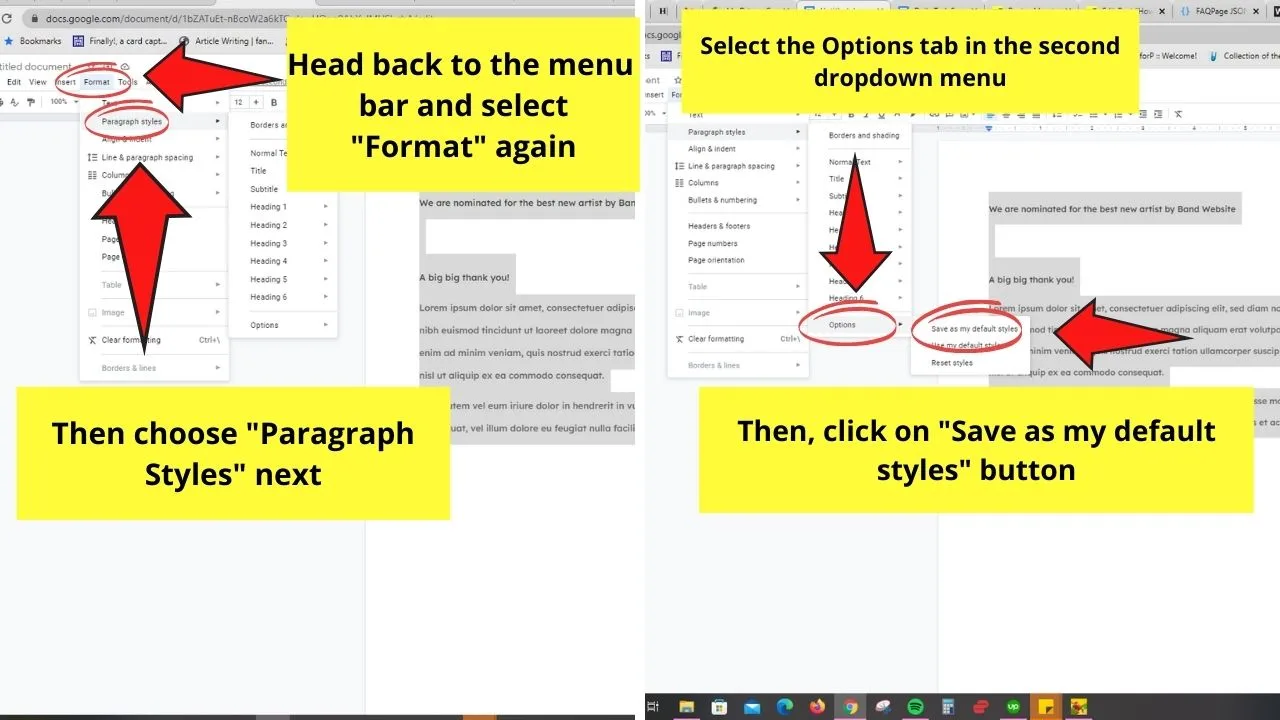 How to Change Default Font in Google Docs Permanently Step 6.1