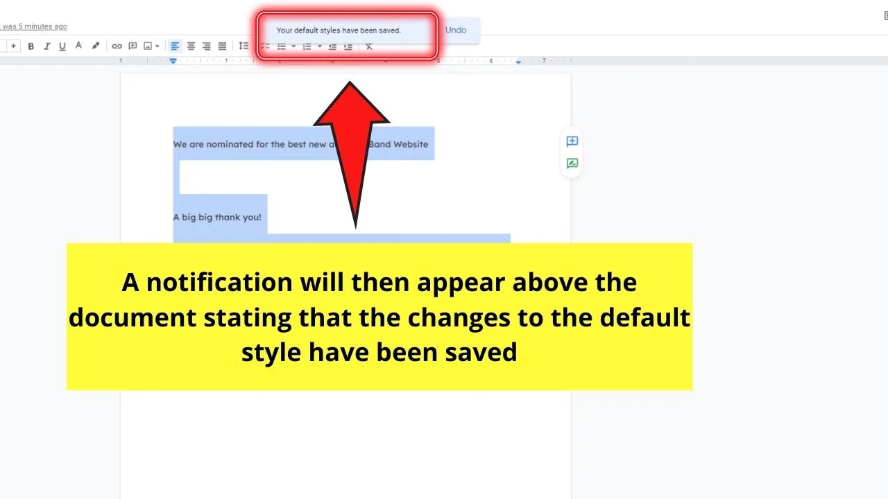 How to Change Default Font in Google Docs Permanently Step 6.2
