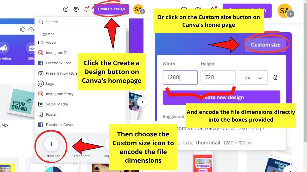 How to Create a Pie Chart in Google Docs by Editing in Canva Step 1