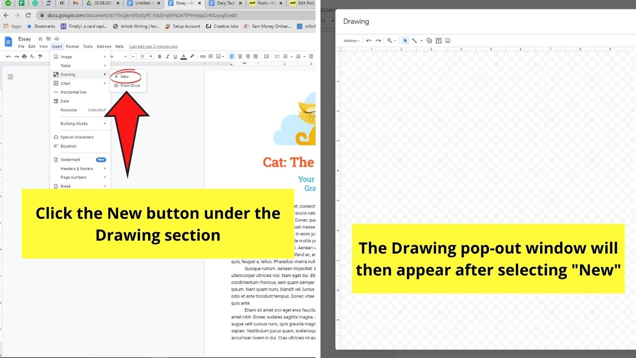 How to Do a Drop Cap in Google Docs Step 2