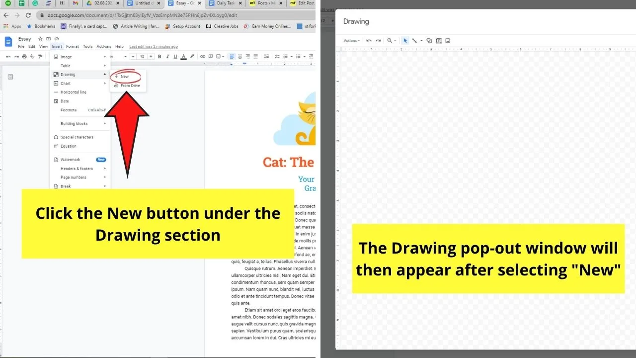 How to Do a Drop Cap in Google Docs Step 2