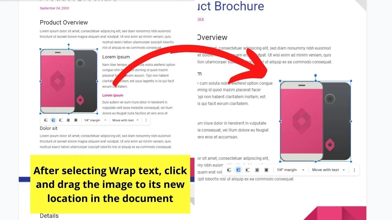 How to Move Images in Google Docs Step 4