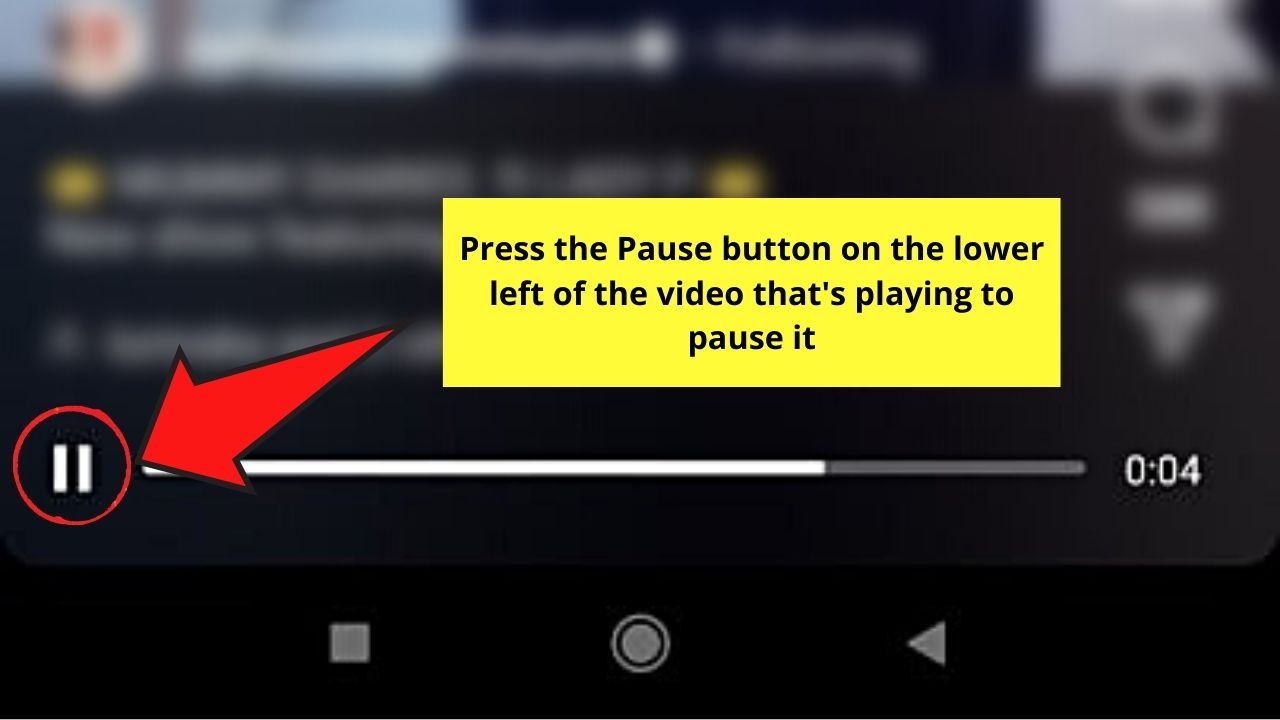 How to Pause an Instagram Video in the Mobile App Step 3