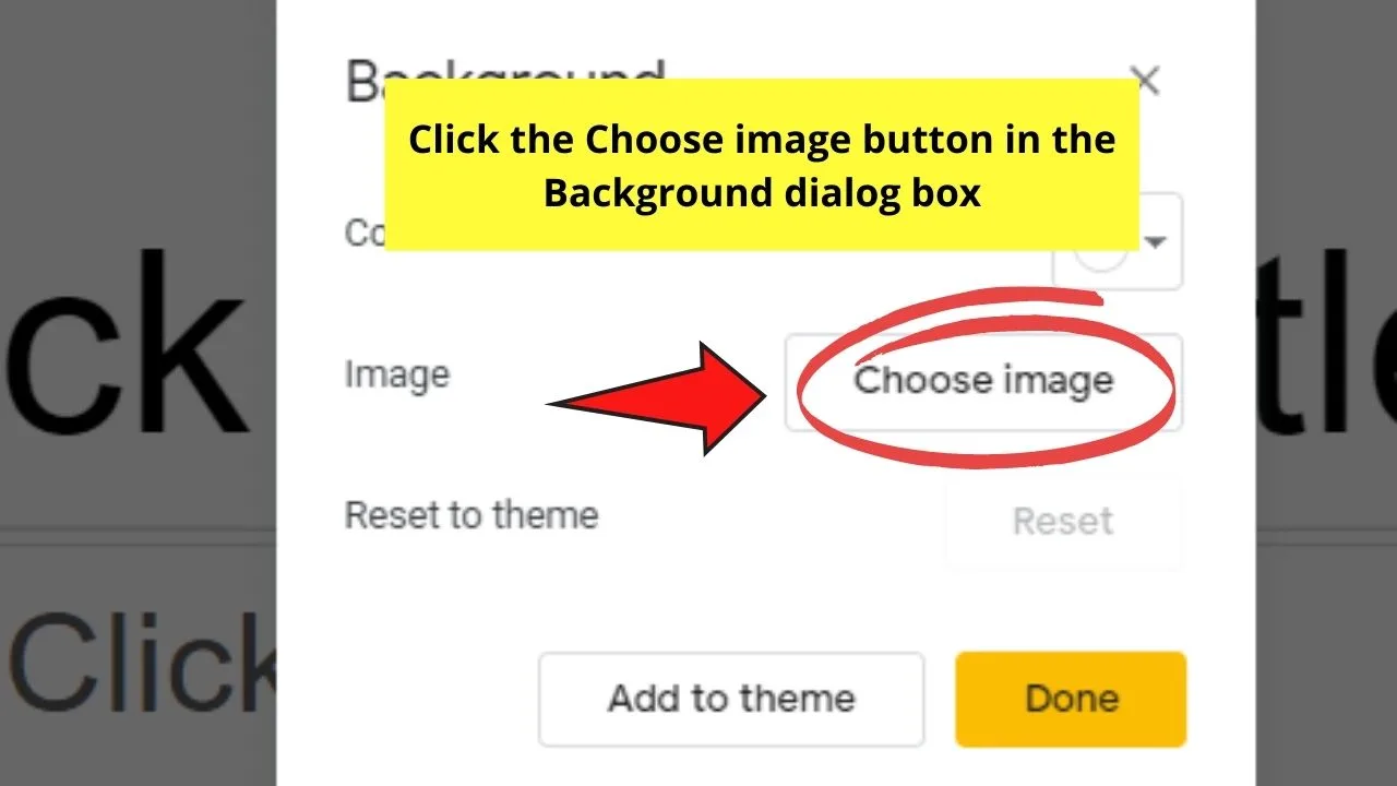 How to Put an Image Behind Text in Google Docs by Inserting Background in Google Slides Step 2.1